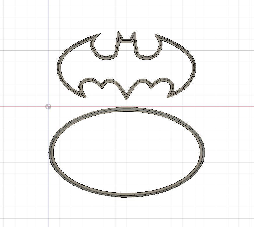 STL file Batman Logo Cookie/Fondant Cutter・Template to download and 3D ...